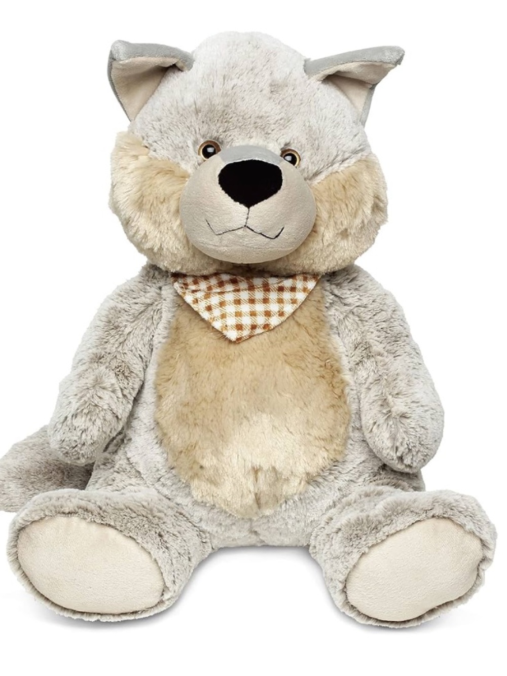 Puzzled DolliBu plush wolf stuffed animal